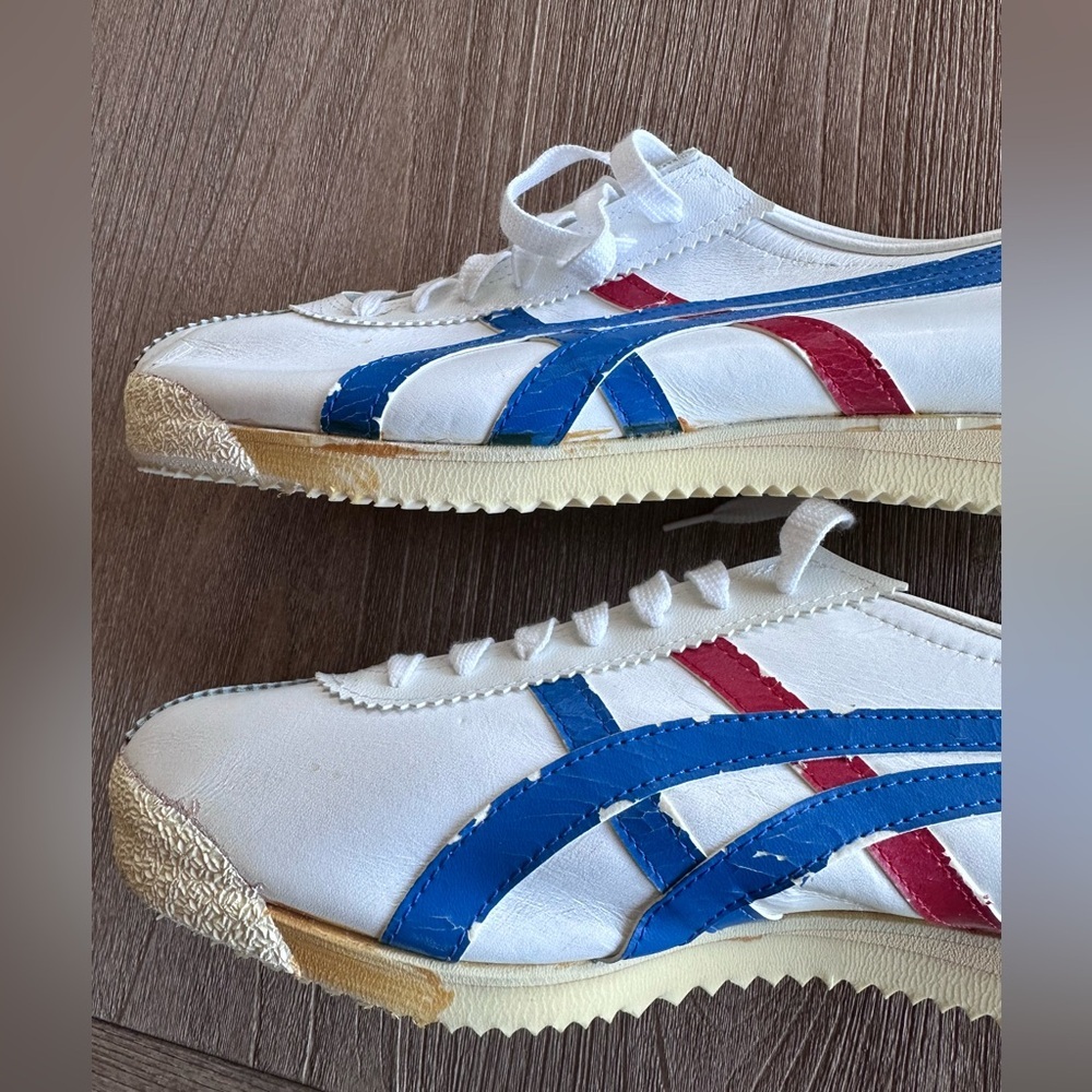 Vintage Onitsuka Tiger Asics Limber Up Trainer Tiger Stripe M 12 Made in Japan - Picture 10 of 16